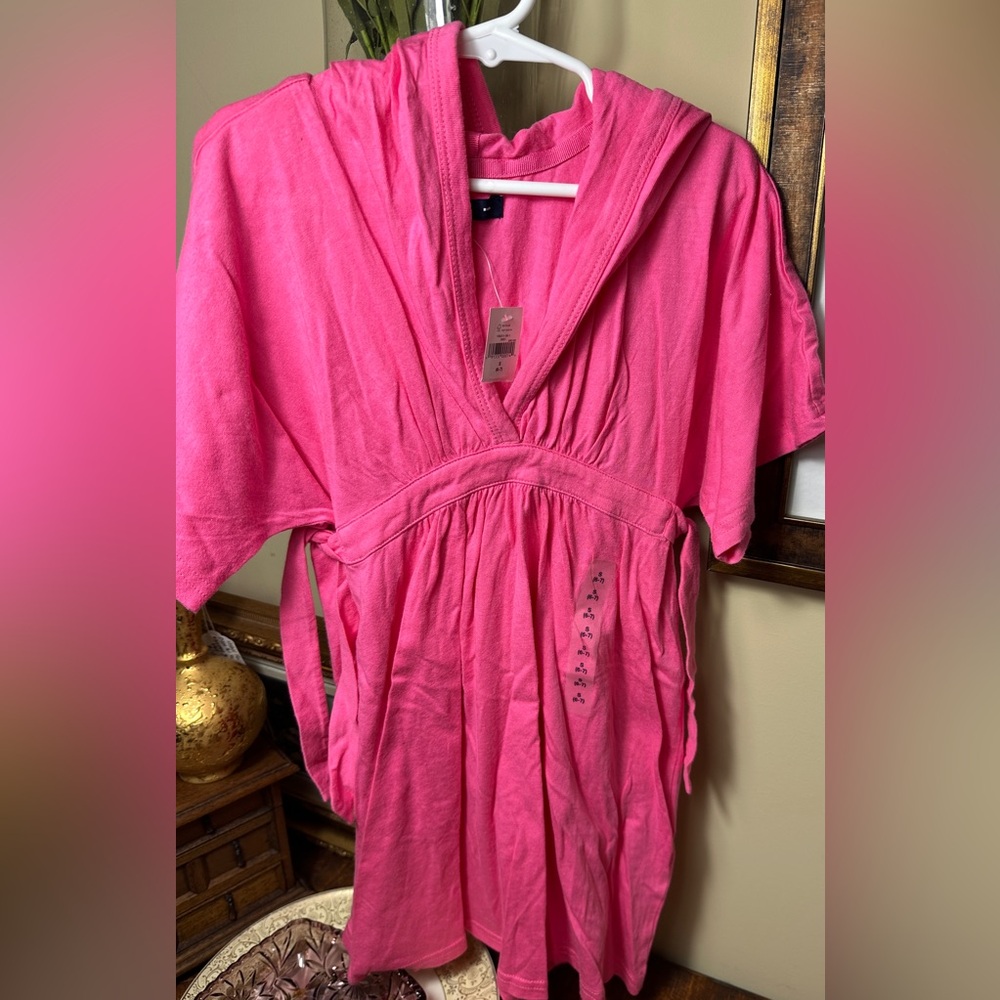 NWT Gap Kids Girls S 6/7 Pink Swim Coverup Dress